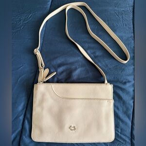 Radley London Stone Gray Cream Crossbody Purse